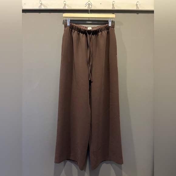Aritzia Pants - Aritzia Wilfred Lodge Pant - Rich Mocha Brown